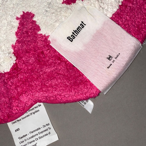 URBAN OUTFITTERS Pink F*ck Bathroom Rug Bath Mat Accent Rug - Picture 3 of 10